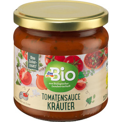 dmBio Sauce, Tomatensauce mit Kräutern, 350 ml