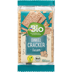 dmBio Cracker, Dinkel Cracker mit Sesam