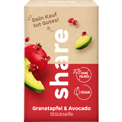 share Seifenstück Granatapfel & Avocado