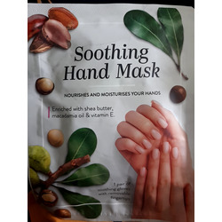 soothing hand mask action