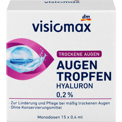 VISIOMAX Augentropfen mit 0,2% Hyaluron, ohne Konservierungsmittel