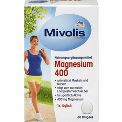 Mivolis Magnesium 400, Dragees, 60 St.