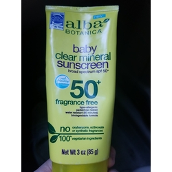 Albany Botanical baby clear mineral sunscreen
