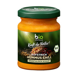 biozentrale Aufstrich Hummus Chili
