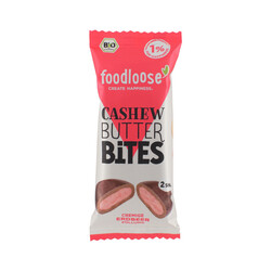 Bio-Cashew Butter Bites Erdbeere von foodloose