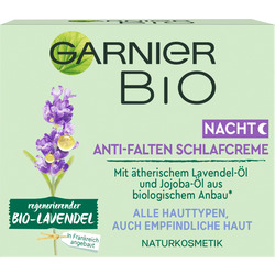 Garnier & Inhaltsstoffe Erfahrungen Anti Schlafcreme Lavendel Falten BIO Nachtcreme mit