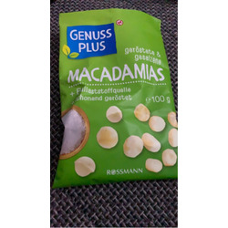 Macadamias geröstet und gesalzen
