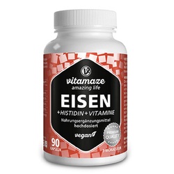 Vitamaze Eisen 20 mg + Histidin + Vitamine Kapseln Vegan