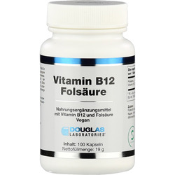 Supplementa Douglas Laboratories Vitamin B12 + Folsäure Kapseln Vegan
