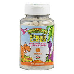 Supplementa KAL C-Rex Dinosaurier 100 mg Kautabletten mit Orangen-Geschmack Vegan