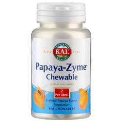 Supplementa KAL Papaya Zyme Kautabletten mit Papaya-Geschmack