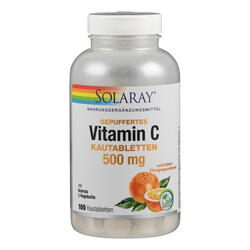 Supplementa Solaray Vitamin C Kautabletten 500 mg Orange Vegan