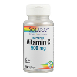 Supplementa Solaray Vitamin C 500 mg mit Hagebutte & Acerola gepuffert Kapseln