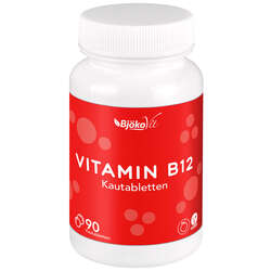 BjökoVit Vitamin B12 Kautabletten mit Orangen-Geschmack Vegan