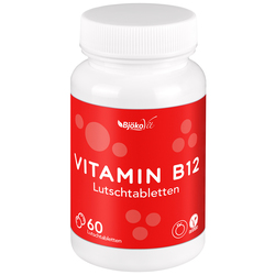 BjökoVit Vitamin B12 Lutschtabletten mit Orangen-Geschmack Vegan