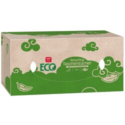 REWE Beste Wahl ECO Recycling Taschentücher Box, 4-lagig
