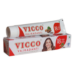 The original Vicco Vajradanti herbal toothpaste