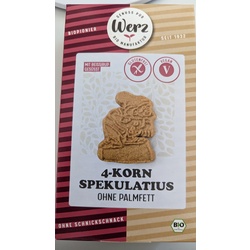 Werz Bio 4-Korn-Spekulatius glutenfrei Pack 125 g