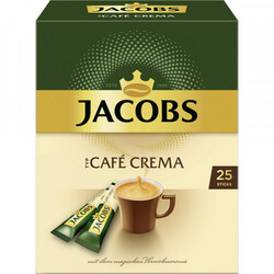 Jacobs löslicher Kaffee Café Crema, 25 Instant Kaffee Sticks