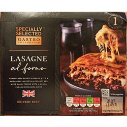 Specially Selected Gastro Selection Lasagne Al Forno