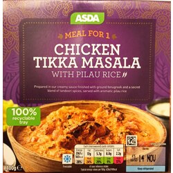 ASDA Chicken Tikka Masala with Pilau Rice