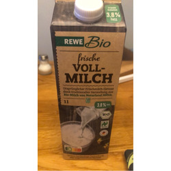 Rewe bio frische Voll-Milch