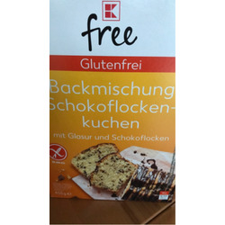 K-free Backmischung Schokoflockenkuchen glutenfrei