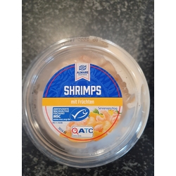 Shrimps mit Früchten 