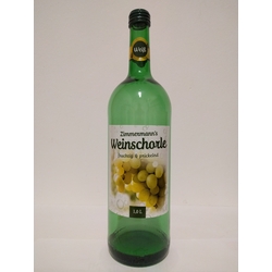 Zimmermann's - Weinschorle: Weiß, 1,0 L, Fruchtig & Prickelnd