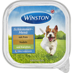 Winston Schlemmer-Menü mit Pute, Nudeln & Karotten
