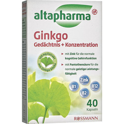 altapharma Ginkgo Gedächtnis + Konzentration