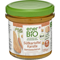 enerBiO Gemüseaufstrich Süßkartoffel Karotte