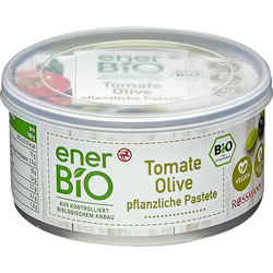 enerBiO Tomate Olive pflanzliche Pastete