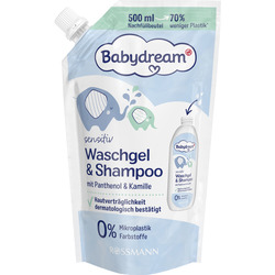 Babydream sensitiv Waschgel & Shampoo Nachfüllbeutel