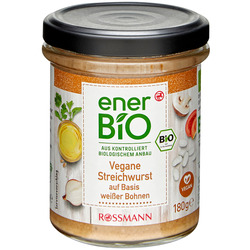 enerBiO Vegane Streichwurst auf Basis weißer Bohnen