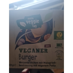 Veganer burger BBQ
