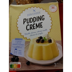 homemade pudding creme vanille aroma