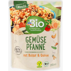dmBio  Gemüsepfanne mit Bulgur und Quinoa, 250 g