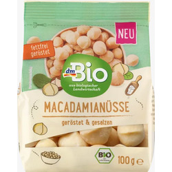 dmBio  Macadamia geröstet & gesalzen, 100 g