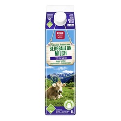 Rewe Beste Wahl Bergbauern Milch 1,5 % Fett