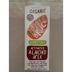 NUTTY BRUCE UNSWEETENED ACTIVATED ALMOND MILK