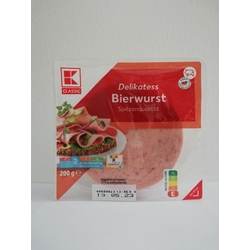 K-Classic - Delikatess Bierwurst: Spitzenqualität, 200 g ℮