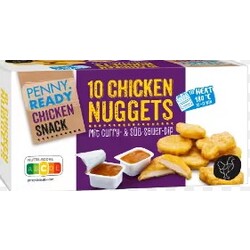 Penny Ready Chicken Snack 10 Chicken Nuggets mit Curry- & Süß-Sauer-Dip