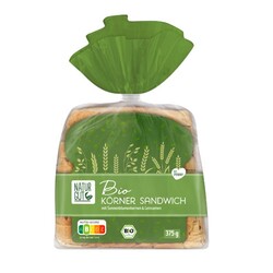 Naturgut Bio Körner Sandwich mit Sonnenblumenkernen & Leinsamen