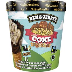 BEN & JERRY'S Waffle Cone together