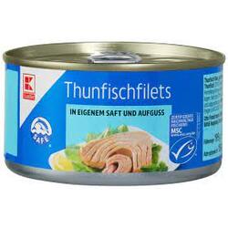K-CLASSIC - Thunfischfilets: In eigenem Saft und Aufguss