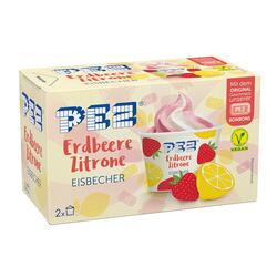 PEZ Erdbeer Zitrone Eisbecher