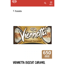 Viennetta Biscuit Caramel