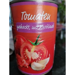 Tomaten gehackt mit Knoblauch