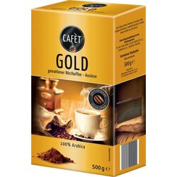 Cafèt - Gold: Gemahlener Röstkaffee - Auslese, 500 g ℮, 100% Arabica